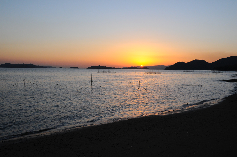 大佐（青佐）海岸から！