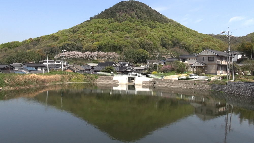 鳥ノ江下池に逆さ富士が！